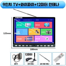 휴대용 DMB 모니터 태블릿 캠핑용 자동차 차량용 TV 티비 뒷좌석 스크린 차량 디스플레이 차량용모니터, F. 9인치WIFI+안테나
