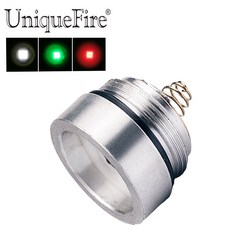 Uniquefire xre (녹색/빨강/흰색 빛) 알약 3 모드에서 led 드롭 드라이버 램프 홀더 UF 1506 손전등 사냥 토치에 대 한 led 알 약, 1개, Green Light^0