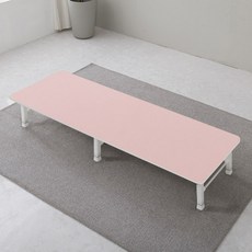 이반가구 4단 쌍다리 좌식 접이식 테이블, 핑크
