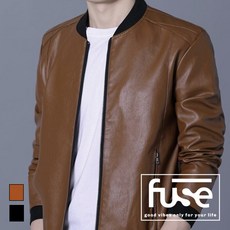 FUSE ITEMS 남성 고급 라이더 가죽 아우터 자켓