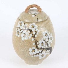 사토 매화 쌀항아리 + 쌀바가지, 혼합색상, 1개