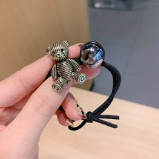 트레이드식스 클래식 입체 동물 머리밴드 소녀 묶음머리 머리끈 금속 인싸템 INS 유행 헤어액세서리 품