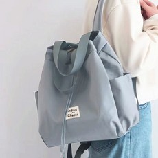 에쥬아 여성 스트링 백팩 빈티지 백팩 무지 대용량 백팩
