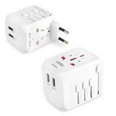 [슬기로운아이템] 여행용멀티어댑터 누크 여행용 QC3.0 USB 급속 충전기 멀티어댑터, SSS[상품_상품선택]SSS, SSS[상품_상품선택]SSS