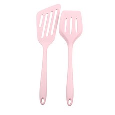 등급 않는 세트 식품 개 주방 생선 뒤집게 뒤집개 2 실리콘 뒤집개 도구 들러붙지 요리 슬롯, pink, 1개