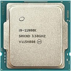 CPU I911900K 3.5GHz 8코어 16코어 프로세서 16M 125W LGA 1200 - 11900k