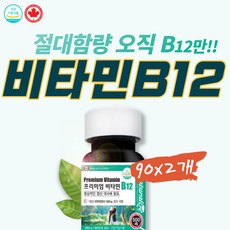 코어 비타민B12 단일 영양제 캐나다 본사 직수입 2개 메틸 시아노 코발라민 Vitamin Cobalamin 부족 고용량 조혈 에좋은 셀룰라 베이직 고함량 고농축 비타민12 메디타민 말초 신경