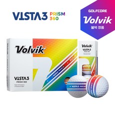 [24년형]볼빅 VISTA3 비스타3 PRISM360 프리즘360 3피스 골프공-12알, 화이트12알, 선택완료, 12개입 - 볼빅비스타