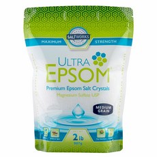 SaltWorks Ultra Epsom Premium Epsom Salt 솔트워크 울트라 엡섬 프리미엄 엡섬 솔트 2lb(907g), 1개