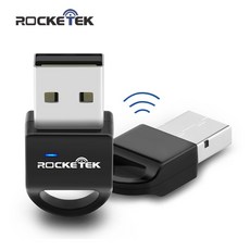 Rocketek CSR 4.0 A2DP 블루투스 어댑터 USB 동글 PC 컴퓨터 스피커 오디오/ps4 컨트롤러/수신기 송신기|bluetooth dongle|usb bluetoo, 1개, 단일, 단일