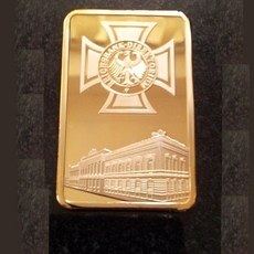 윙윙쇼핑 24K 골드바 금 바 코팅 Gold Plated 1온스 BAR 수집 트랜드 귀중품 취미 소장 기념 황금바 인테리어 장식 소품 선물, 독일 골드바 - 한국조폐공사골드바