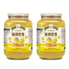 꽃샘 본비 꿀 레몬청 레몬차 2kg x 2개