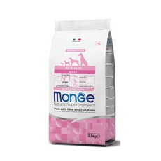 몬지 모노프로틴 (LID) 올브리드 어덜트 포크 2.5kg /1살이상/어덜트/반려견/돼지고기/단일단백질, 1개 - 몬지사료