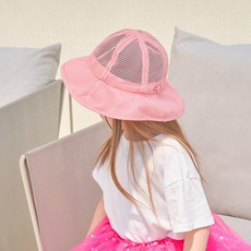 메쉬썬햇 아기모자 키즈모자 유아버킷햇 유아여름모자 여아모자 맘커플룩