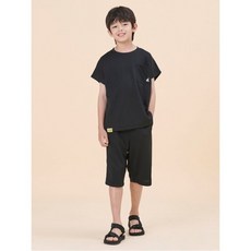 빈폴 BEANPOLE KIDS 핫썸머 기능성 티셔츠 상하 세트 블랙 BI4542U035 400884