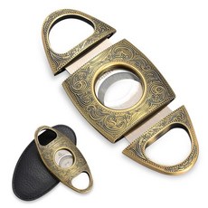 스테인레스 스틸 클래식 시가 커터 단두대 금속 조각 시가 가위 액세서리, Copper, 1개