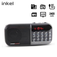 Gz:[WaRoo]: 인켈 휴대용 효라디오 MP3 스피커 IKWR10 블랙oMc8:D2+1Ba100047wqFN3C13A1