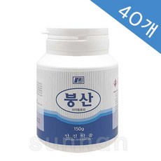 안진약품 붕산 150g/개미/바퀴벌레/퇴치/구제/붕산가루/과학실험, 40개, 150g