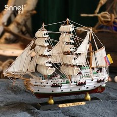 범선 범선모형 장식품 요트 인테리어 선물 잠수함 범선프라모델 55cm 콜롬비아 영광호, 01 컬럼비아 A55 센티미터