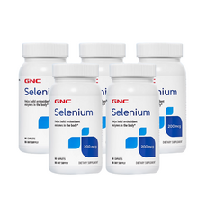 GNC 셀레늄 200mg, 5개, 90정