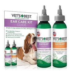 Vet's Best 베츠베스트 강아지 귀클리너 키트 118ml
