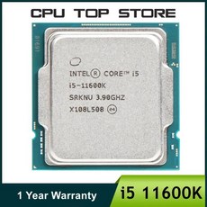 인텔 코어 i5 11600K 3.9GHz 6 코어 12 스레드 LGA 1200 CPU 프로세서, 한개옵션1, 한개옵션2