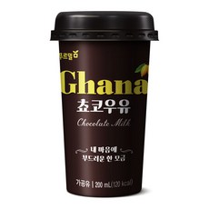 가나쵸코우유 200ml 푸르밀 실온, 1개