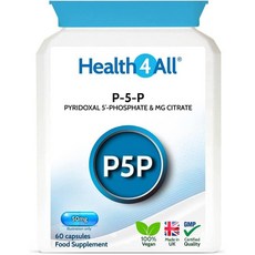 Health4All P5P Pyridoxal 5 Phosphate 헬스포올 P5P 피리독살 5 인산염 50mg 60캡슐