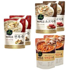 비비고 전복죽450gx2개+소고기죽450gx2개+김치낙지죽450gx2개, 3세트