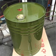 철드럼통 100L 기름 밀폐 보관 용기 통 산업용 공장, 100L원형레드, 1개