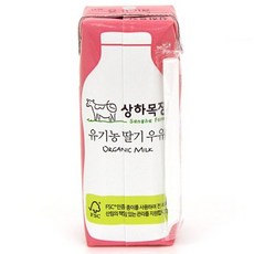 상하목장 유기농 딸기우유, 120개, 125ml