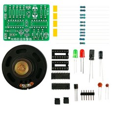 구급차 소리 양방향 도난 방지 경보 용접 DIY 키트 전자 교육 조립 부품 음성녹음 재생기, A. PCB 보드 + 구성 요소의 전체 세트, 1개