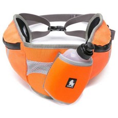  대형견 산책 힙색 오렌지 1P 물병 배변봉투 파우치WC 