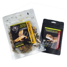 코모도 비어드드래곤 사료 꽃잎 트릿믹스, 어린비어디 사료 75g, 1개