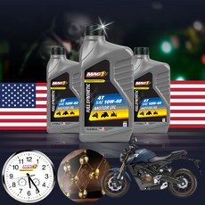 CB 125 R 최상의 퀄리티 오토바이 전용 4T 맥원 10W40 100% 합성엔진오일 1L ONL-036 bs04003, 1개