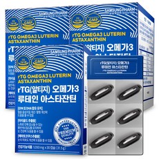 삼성제약 RTG(알티지) 오메가3 루테인 아스타잔틴, 30캡슐, 3개 (3개월분)