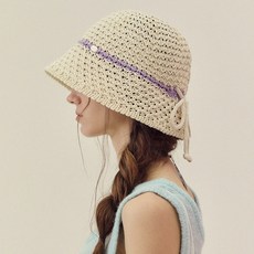 [선물패키지] 메르헨 Edge color ribbon bucket hat_3color