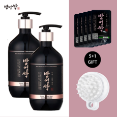 [방영학공식대리점] 방영학 샴푸 탈모완화 두피 비듬 프리미엄 천연 한방 고영양 샴푸 500ml 2개 + 샴푸샘플 5매 + 두피마사지 1개 증정