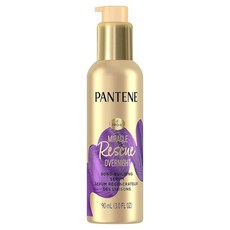 팬틴 Pantene 헤어 세럼 오버나이트 미라클 레스큐 본드 빌더 트리트먼트 딥 리브 인 컨디셔너 88.7ml(3온스), 팬틴 Pantene 헤어 세럼, 오버나이트 미라클 레스, 1개