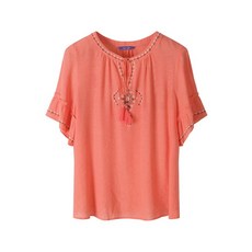 [올리비아하슬러] 에스닉 자수 블라우스_OHAMBL410