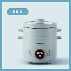 멀티쿠커 냄비 전기 밥솥 요리 미니 다용도 도시락 붙지 않는 프라이팬 음식 스티머 20L, 5) Sky blue UK, 1개