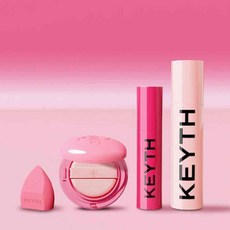 KEYTH 컬러드키스 핑크마그넷쿠션슬림세트