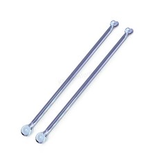 Bestra 홈카페 하트 유리머들러, 하트 퍼플, 2개