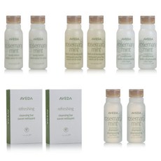 Aveda 아베다 여행용 샴푸 세트 & 컨디셔너 바디워시& 바디로션 각 2병 총 8병 468ml, 1개, 862g
