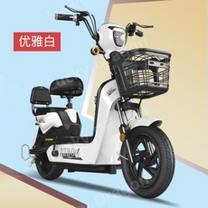 전동 자전거 스쿠터 전기 팻바이크 성인용 출퇴근 미니벨로, 48V, 12ah, A.납산12A오리지널특수배터리-약65km-우아