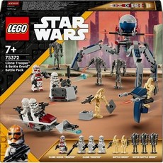  LEGO 레고 스타워즈 클론 트루퍼와 배틀 드로이드 배틀팩 75372 