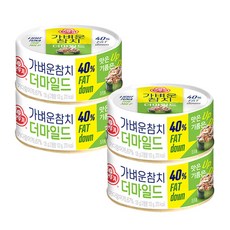 오뚜기 가벼운 참치 더마일드, 100g, 4개