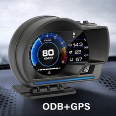 자동차튜닝 차량용허드 헤드업 디스플레이 OBD2 GPS 스마트 차량용HUD 게이지 디지털 주행 거리계 보안 경보 물기름 온도 RPM