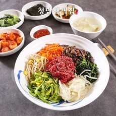 [육회비빔밥] 한우 육회 비빔밥 간편 밀키트 356g [청담새벽집]