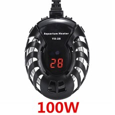 25W 탱크 온도 미니 220V 히팅 디지털 수족관 75W 로드 50W 100W 전기 거북이 컨트롤러 물고기 히터